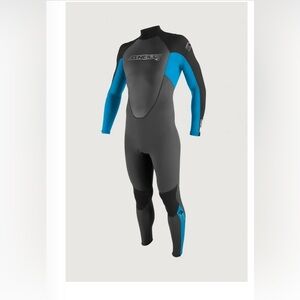 O Neill men Reactor Youth 3/2mm Full Wetsuit 8 ultra Blue/black/gunmetal Sz-8
